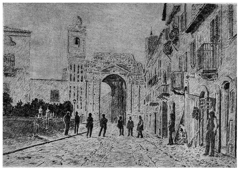 PESCARA - L'Arco di Portanova nel 1870 (1986)
