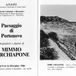 1984 - Mauro Donini – “ Omaggio a Portonovo”