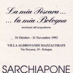 1992      Franco Solmi  “ La mia Pescara …la mia Bologna “